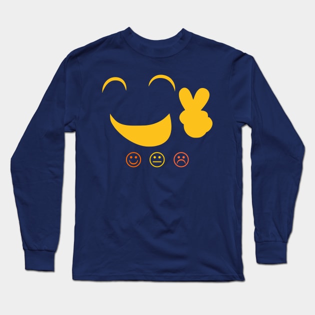 emoticon Long Sleeve T-Shirt by CreativeIkbar Prints